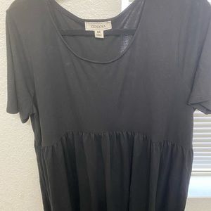 Brand new black flowy top